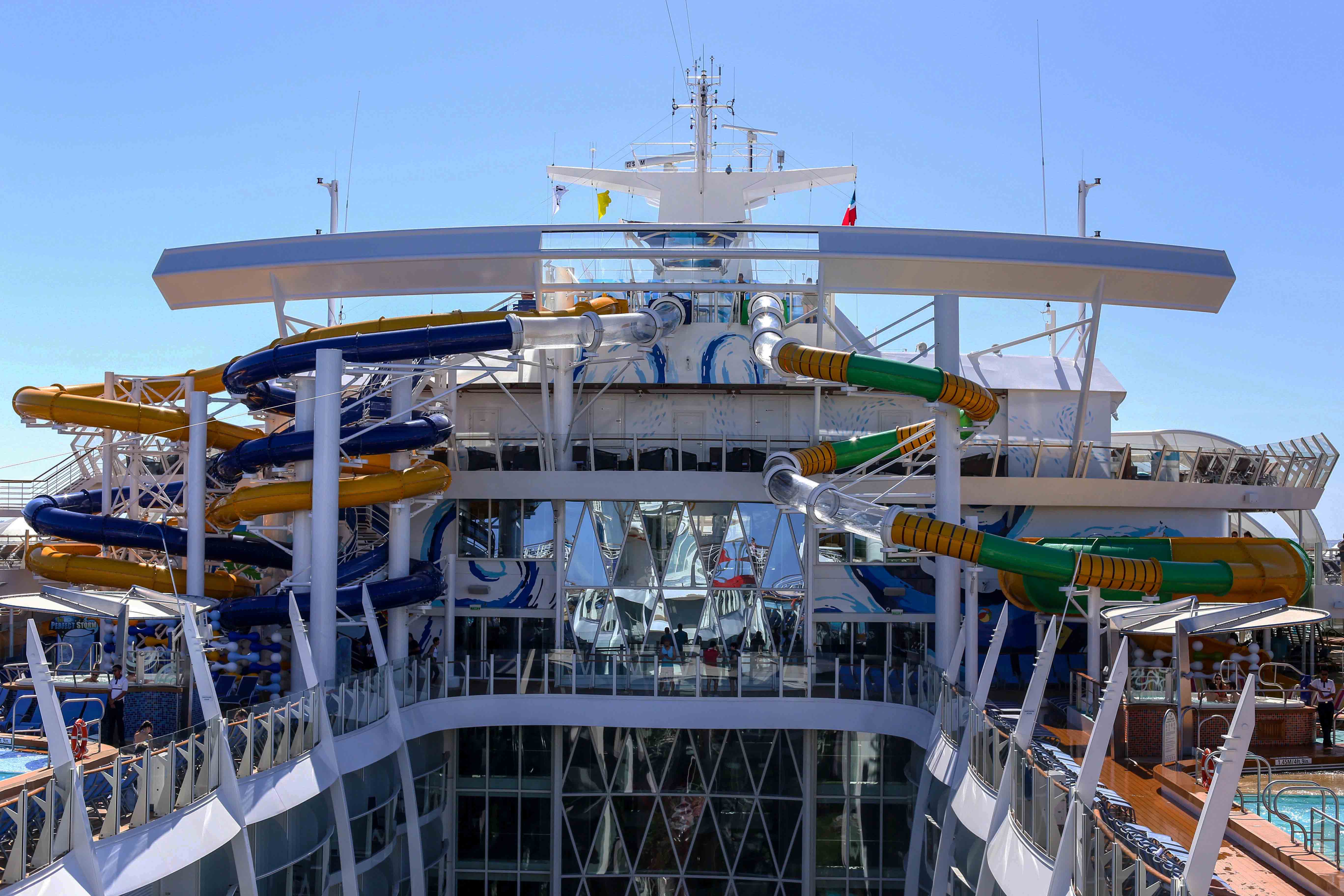 royal caribbean cruise ships with slides