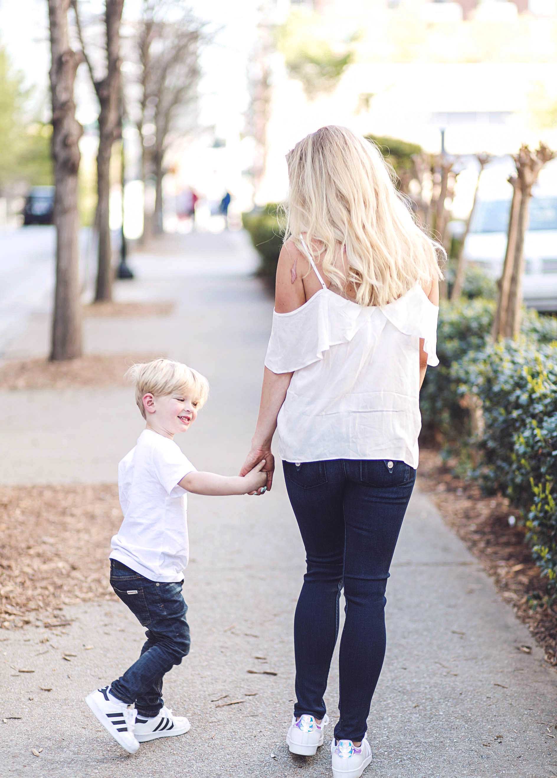 matching mum and son tops